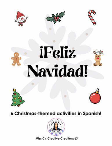 SPANISH BUNDLE - Feliz Navidad (Christmas-themed Spanish activities BUNDLE)