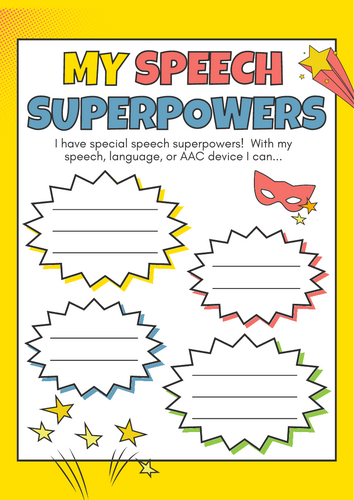 Superhero Dialogue Practice: Comic Speech Bubbles