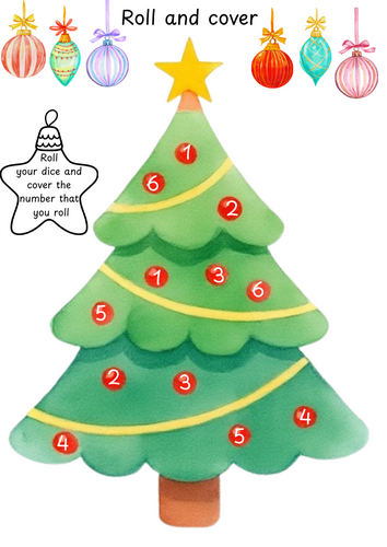 Roll and cover Christmas tree