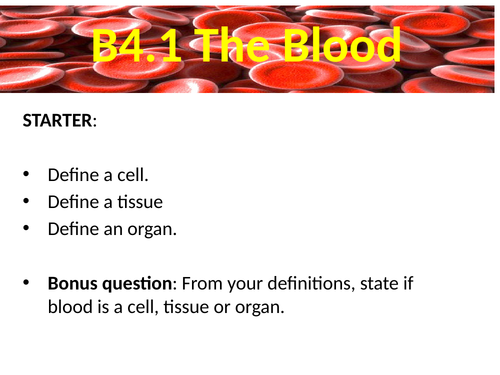 B4.1 The blood
