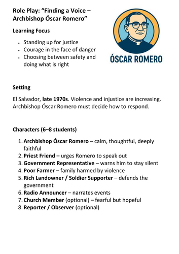Oscar Romero role-play