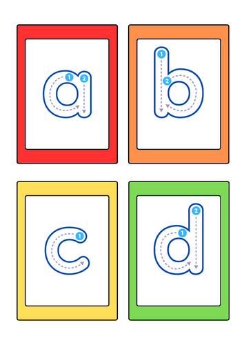 Ready-to-Trace Alphabet Cards with Pencil Control Practice