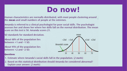 AQA A-level Psychology: Definitions in the field of Mental Health (Lesson 2 of Clinical Psychology)