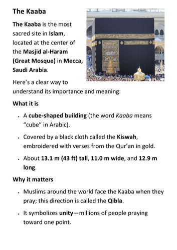 The Kaaba Handout
