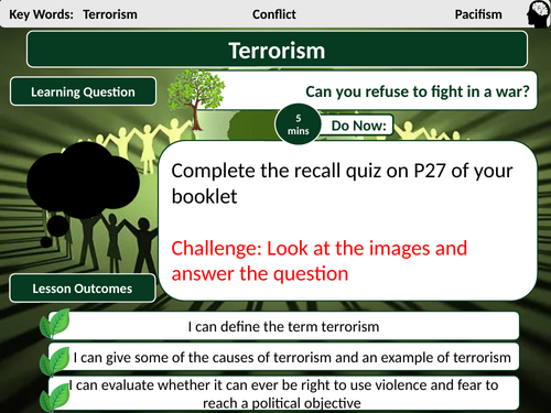 AQA Peace and Conflict L5- Terrorism