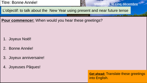 Year 8 French| Dynamo 2| Les fêtes | Full Lesson Pack | Module 2| Festivals| Celebrations
