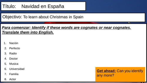 Navidad en España- Spanish Christmas lesson| Year 7