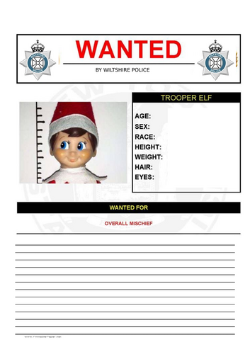 WANTED Elf Poster