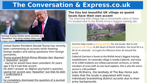 Paper 2 Question 3 English Language A Level (AQA) Mini Texts for Comparison