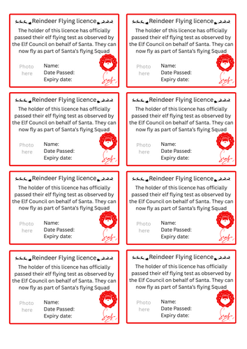 reindeer flying licence