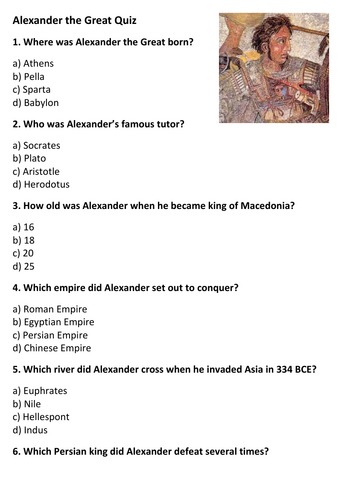 Alexander the Great Quiz