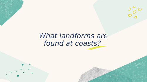 What landforms are found at coasts?