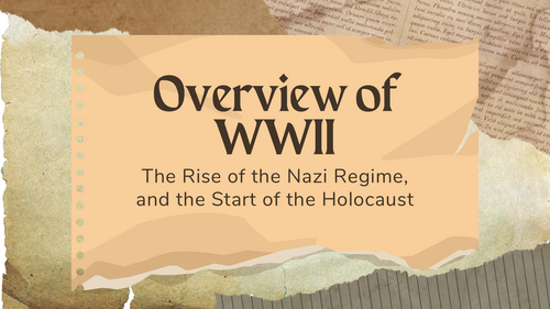 WW2 and the Holocaust Presentation