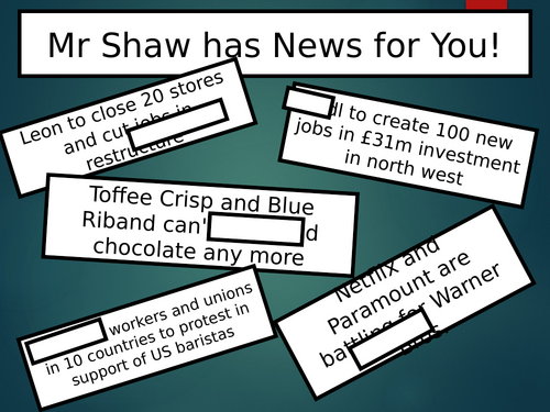 A Level Business Revision Christmas Adverts Lesson