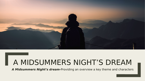 A Midsummers Night's Dream: Lesson One