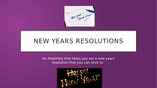 New Years Resolutions Presentation