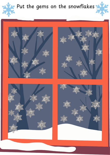 Winter loose parts busy fingers activity