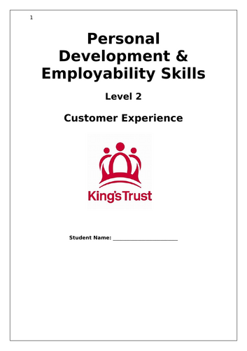 King`s Trust / Achieve : Customer Experience