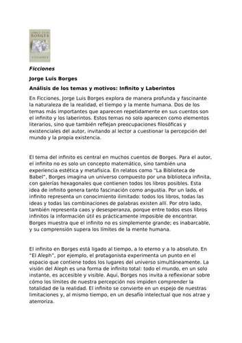 Ficciones by Jorge Luis Borges – Themes and Motifs: Infinity and Labyrinths