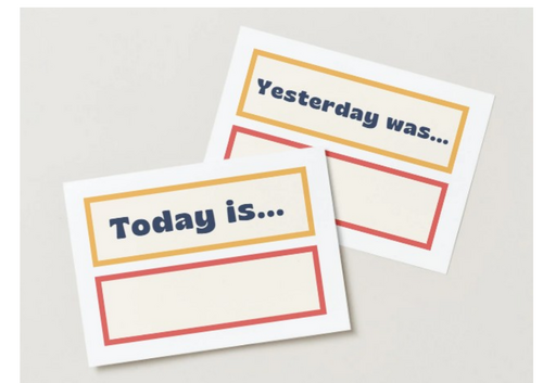 Colorful Days of the Week Cards: Morning Routine Set