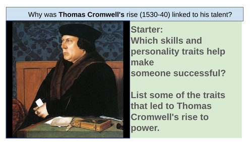 Edexcel iGCSE History Lesson - Thomas Cromwell Rise to Power