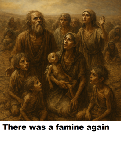 0020 BIBLE VISUAL REGISTER    WHERE DID ISAAC GO IN THE FAMINE???  OLD TESTAMENT CARTOON GENESIS
