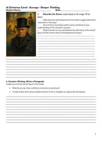 A Christmas Carol - Scrooge - Thinking Deeper