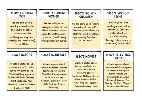 10 English – Researching the 1960s – Contextualising 'The Outsiders'