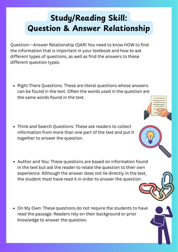 QAR Question Answer Relationship