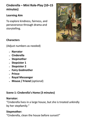 Cinderella – Mini Role-Play (10–15 minutes)