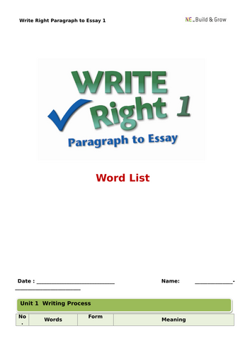 ESL: Intermediate Writing (Essay 1)