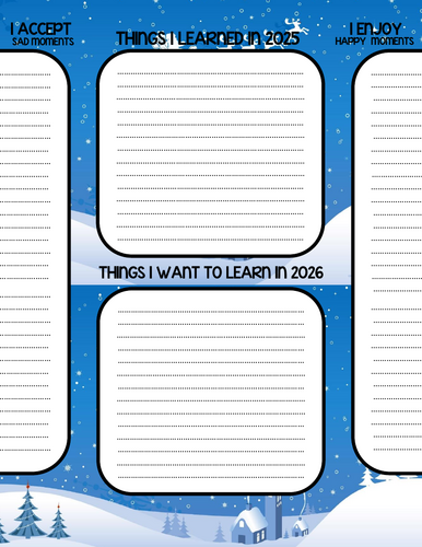 New Year students template