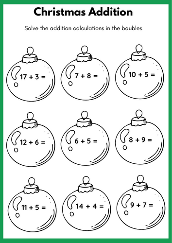 Christmas KS1 Maths Fun Activity Booklet
