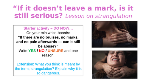 Lesson on strangulation