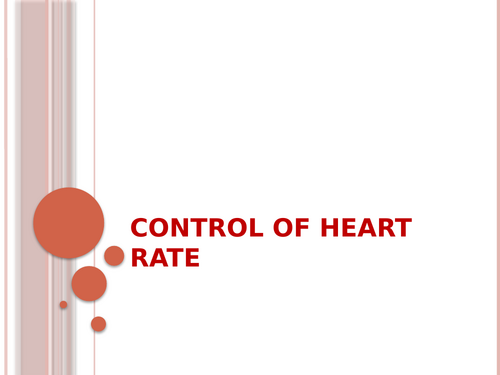 Control of heart rate