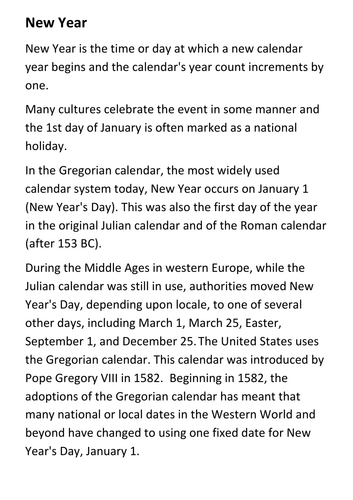 New Year 2026 Handout