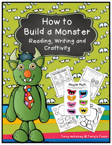 How to build a monster reading, writing & craft activity
