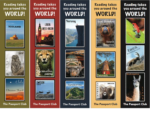 Read around the world bookmarks