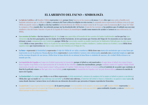 El Laberinto Del Fauno – Simbología, Técnicas y Temas