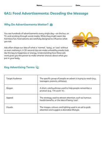 ASDAN Foodwise Short Course – Module 6 A Tasks (6A1–6A9) The Food Industry