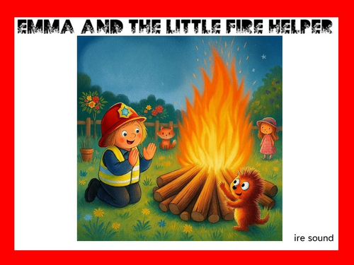 Phonics Reading ire sound words. Story and supporting image.