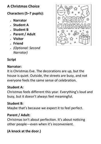 A Christmas Choice Role-play