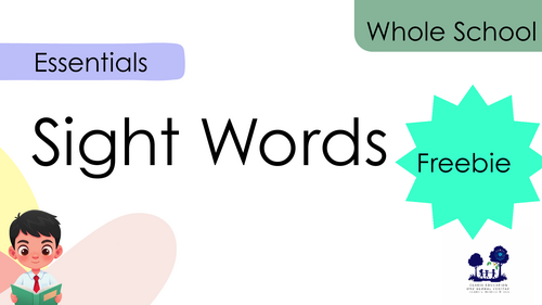 Sight Words Freebie