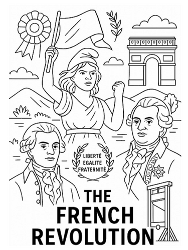 The French Revolution coloring picture