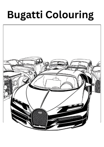 Bugatti Colouring - 30 Pages