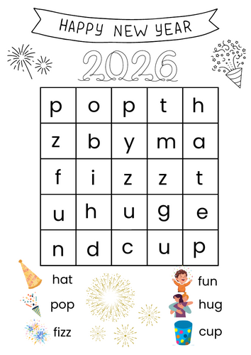 New Year Wordsearches