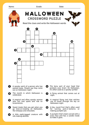 Halloween Double Feature: Crossword Challenge