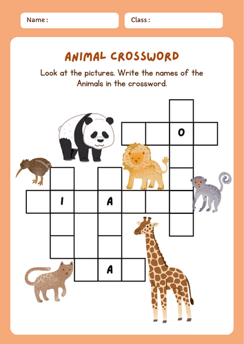 Wild World: Animals & Habitats Crossword Bundle