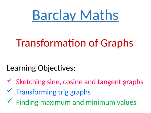 Transformations of Graphs