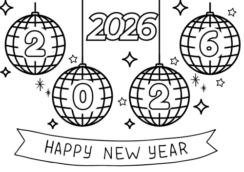 New year colouring